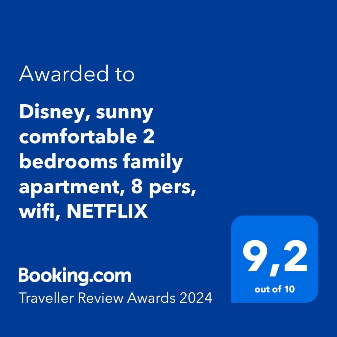 Disney, Sunny Comfortable 2 Bedrooms Family Apartment, 8 Pers, Wifi, Netflix Chessy  Εξωτερικό φωτογραφία